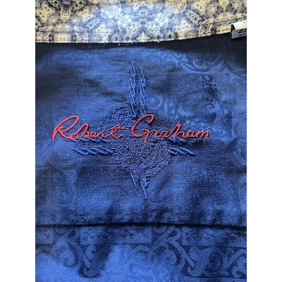 Mens Robert Graham Colored Cuff Button Up Shirt Sz 2XL Classic City Professional - Picture 6 of 16